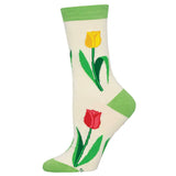 Ladies Bamboo Spring Tulips Socks