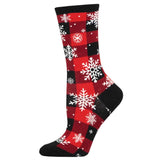 Ladies Snowflake Plaidern Socks