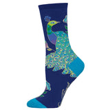 Ladies Intricate Peacock Socks