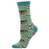 Ladies Bamboo Vintage Moths Socks