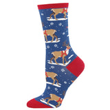 Ladies Winter Reindeer Socks
