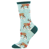 Ladies Winter Reindeer Socks