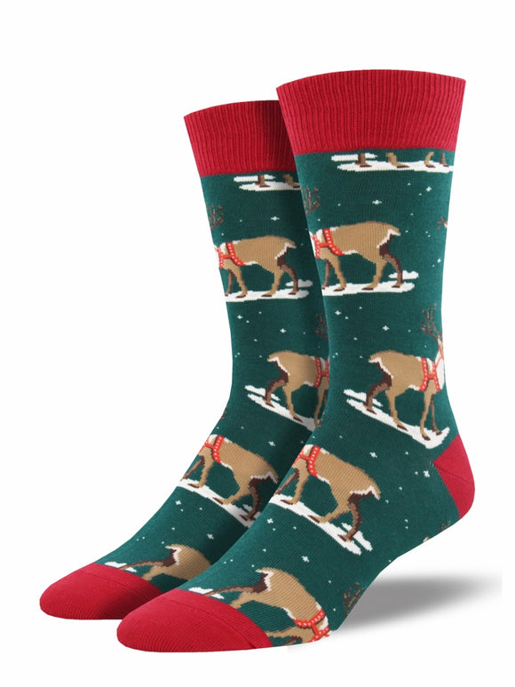 Men's Winter Reindeer Socks
