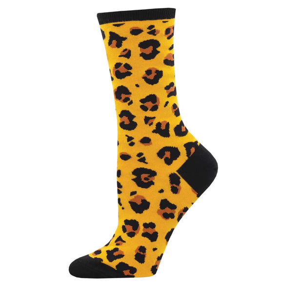 Ladies Leopard Print Socks