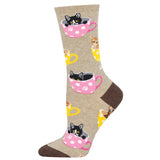 Ladies Cat-Feinated Socks
