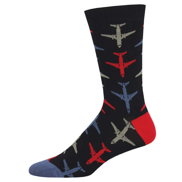 Men's Bamboo Airplanes Socks
