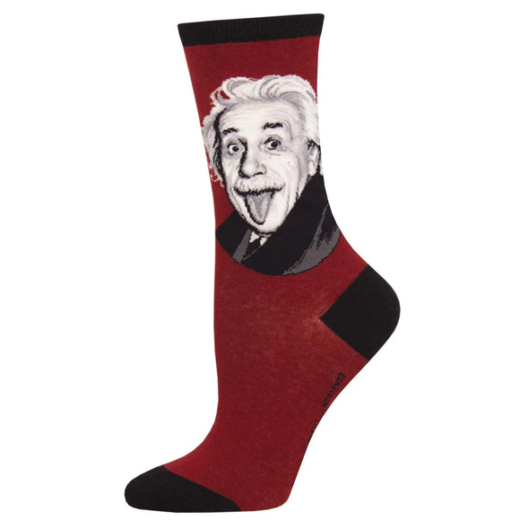 Ladies Einstein Portrait Socks