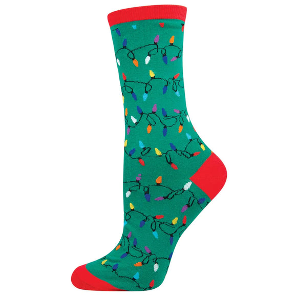 Ladies Christmas Lights Socks