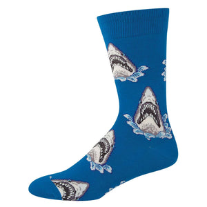 Men's King Size Shark Attack Socks