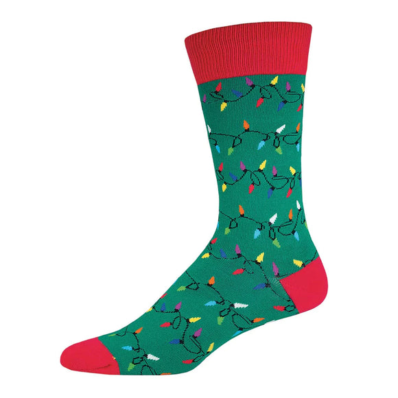 Men's Christmas Lights Socks