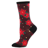 Ladies Poinsettia Socks