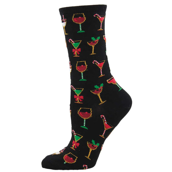 Ladies Christmas Cocktails Socks