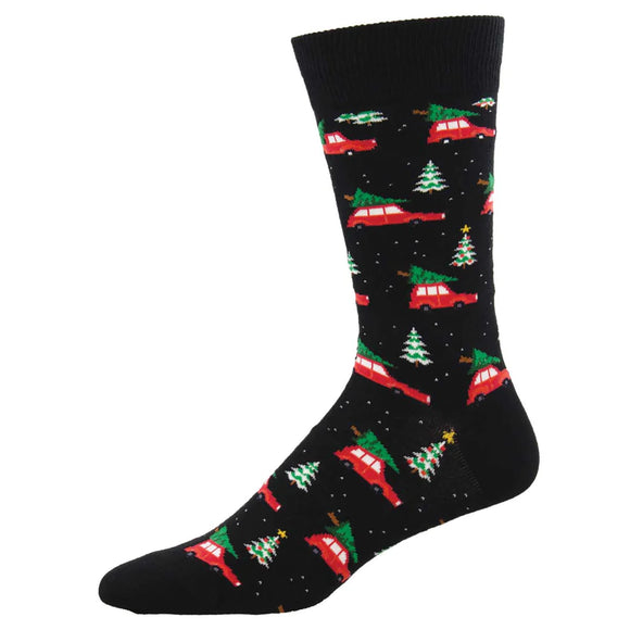 Men's Christmas Cars Socks