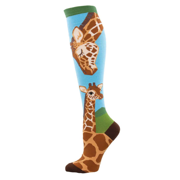 Ladies Loving Giraffes Knee High Socks