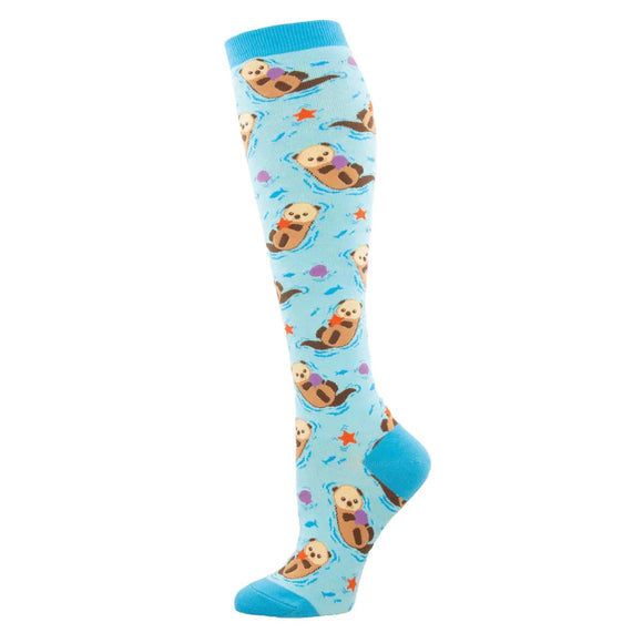 Ladies Otter Spotter Knee High Socks
