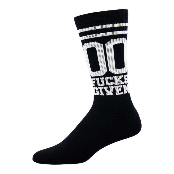 NO BS - 00 Fucks Given Athletic Socks