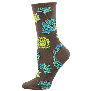 Ladies Succulents Socks