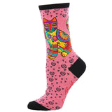 Ladies Laurel Burch Maya Cat Socks