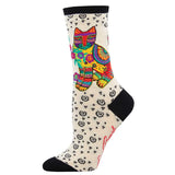Ladies Laurel Burch Maya Cat Socks