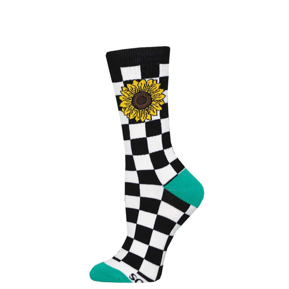 Unisex Athletic Check Your Flowers Crew Socks