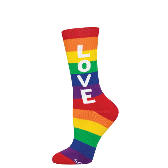 Unisex Athletic Love Crew Socks