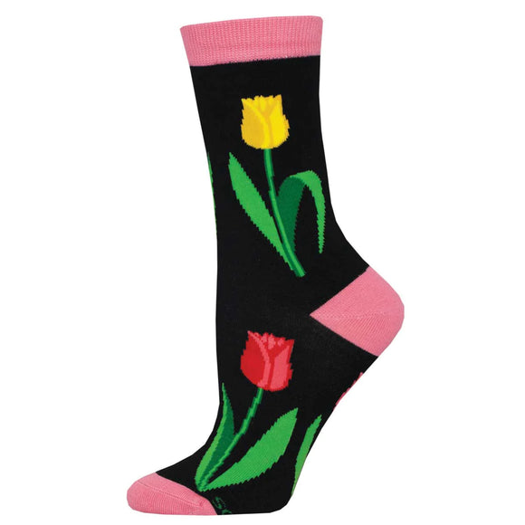 Ladies Bamboo Spring Tulips Socks