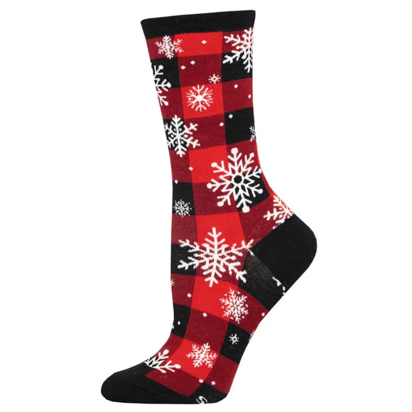 Ladies Snowflake Plaidern Socks