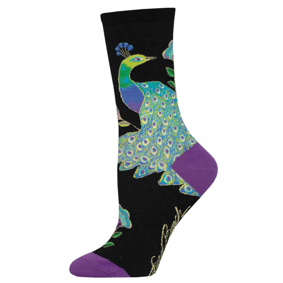 Ladies Intricate Peacock Socks