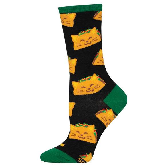 Ladies Cat Taco Socks