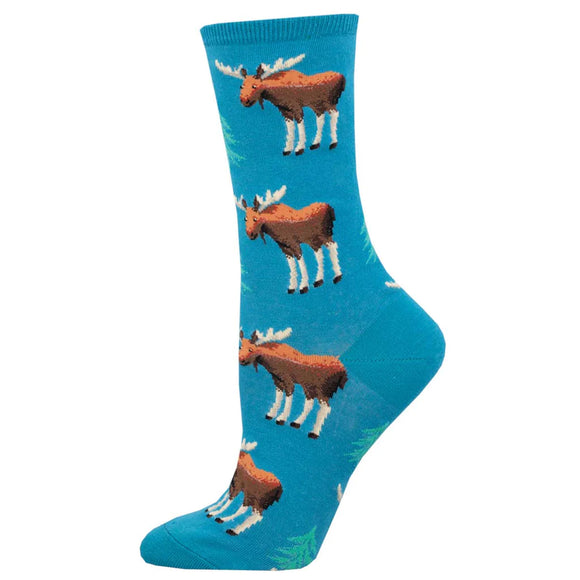 Ladies Moose and a Spruce Socks