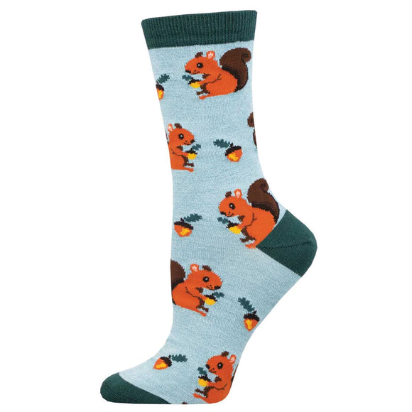 Ladies Bamboo Nuts for Squirrels Socks