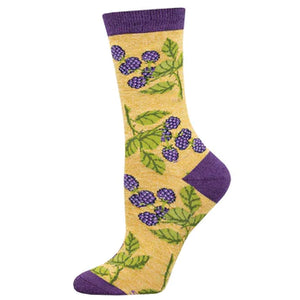 Ladies Bamboo Bunch Of Blackberries Socks