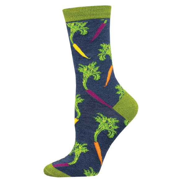Ladies Bamboo Carrot Rainbow Socks