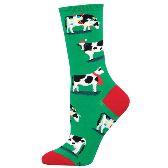 Ladies Holy Cow, It’s Christmas Socks