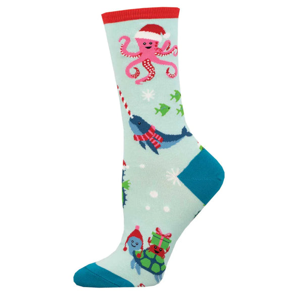 Ladies Christmas Under The Sea Socks