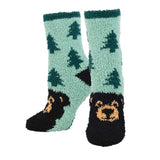 Ladies Warm & Cozy Beary Woodsy Socks