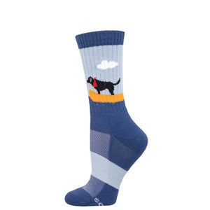 Ladies Compass Wool Boat Dog Socks