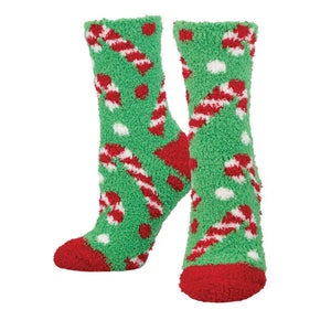 Ladies Warm & Cozy Oh Candy Canes Socks