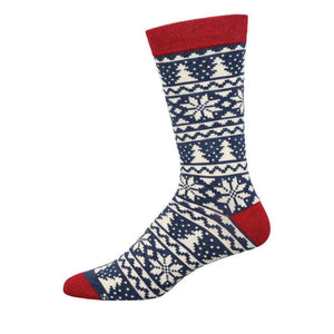 Men's Bamboo Christmas Fair Isle Socks