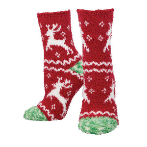 Ladies Warm & Cozy Joyous Reindeer Socks