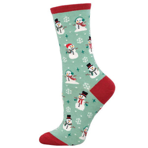 Ladies Winter Snowman Socks