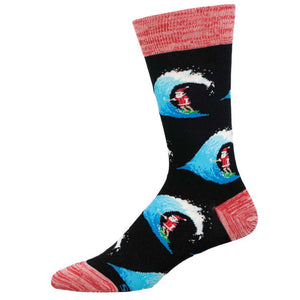 Men's Short Board Santa Socks