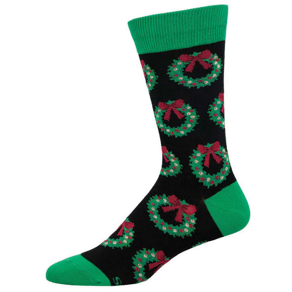 Men's Christmas Wreath Socks