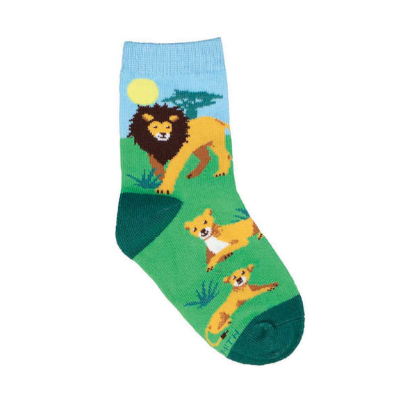 Kids' Lounging Lions Socks