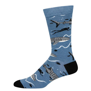 Men's Bamboo Whale Shark Socks