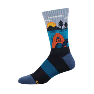 Men's Compass Wool Kayak At Sunrise Socks