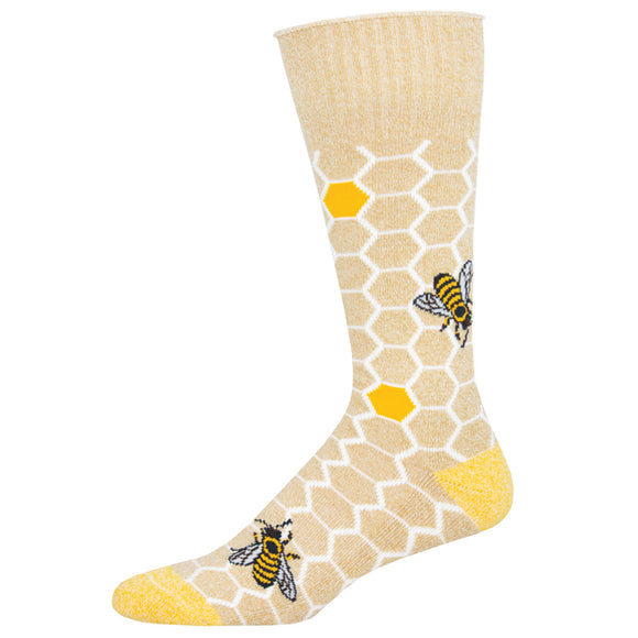 Outlands Recycled Cotton Honey Bee Socks