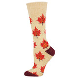 Outlands Recycled Cotton Maple Leaf, Eh? Socks