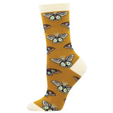 Ladies Bamboo Vintage Moths Socks