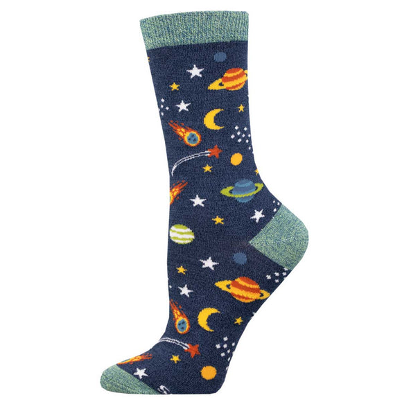 Ladies Bamboo Reach For The Stars Socks